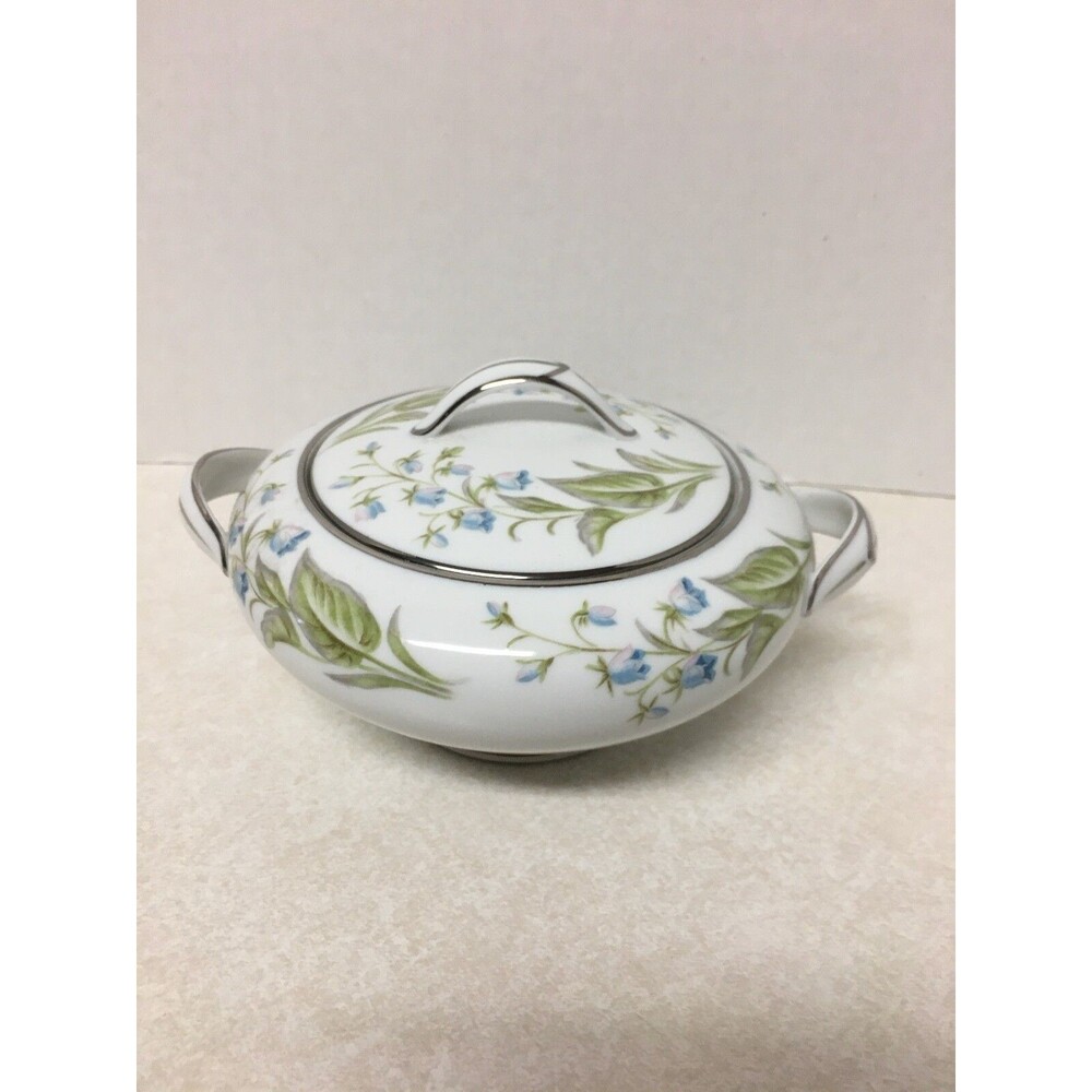 Noritake China Bellaire 5427 Floral Sugar Bowl With Lid Japan